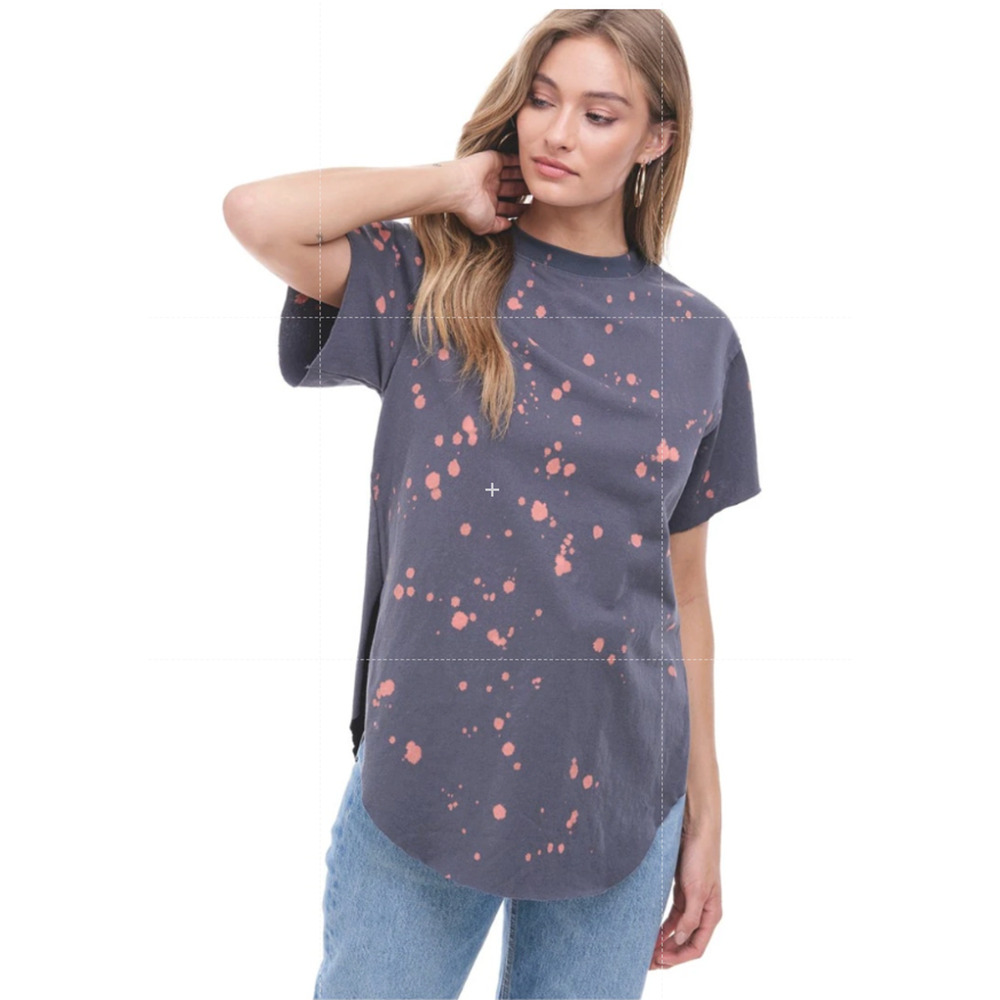 Stylish Side Slit Tee Shirt Perfect Blend of Trend and Comfort L